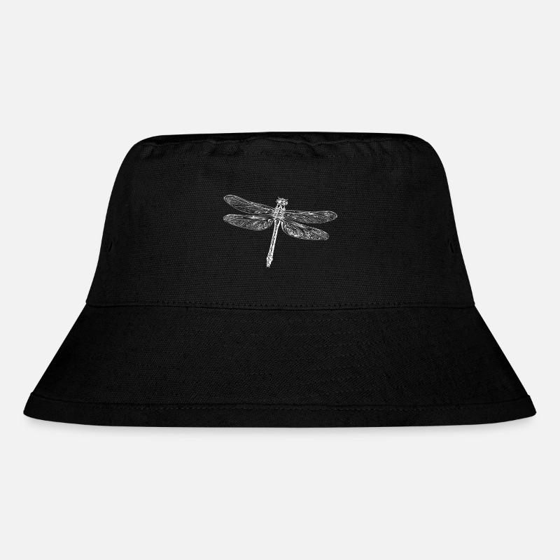 Flying dragonfly - Stanley/Stella Recycled Bucket Hat - black
