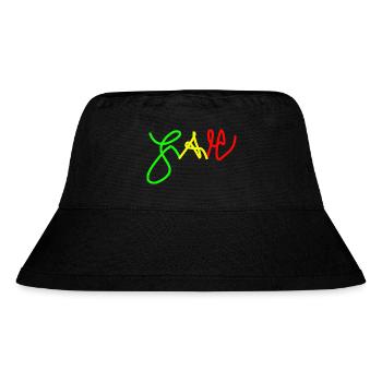 Jah in Trio colours Red Gold Green - Stanley/Stella Recycled Bucket Hat - black - Front