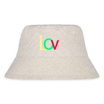 Love - Stanley/Stella recycelter Bucket Hat - Naturweiß - Vorne