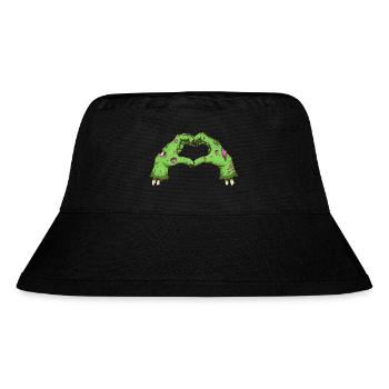 Valentine Zombie Hands - Stanley/Stella Recycled Bucket Hat - black - Front