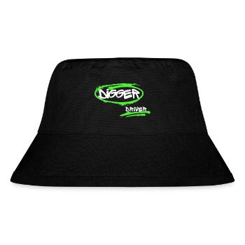 DIGGER DRIVER 1 - Stanley/Stella recycelter Bucket Hat - Schwarz - Vorne