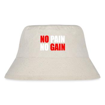 No pain no gain - Stanley/Stella Recycled Bucket Hat - natural - Front