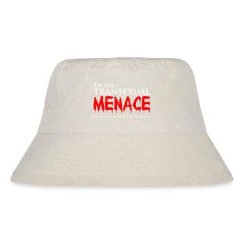 Ich bin eine Bedrohung und das ist gut so - Stanley/Stella recycelter Bucket Hat - Naturweiß - Vorne