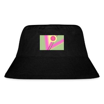 Line & Circles - Stanley/Stella Recycled Bucket Hat - black - Front