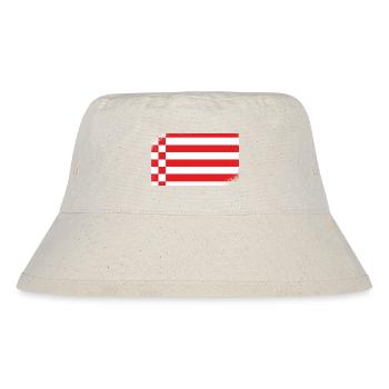 Bremen Flagge Bremer Fahne - Stanley/Stella recycelter Bucket Hat - Naturweiß - Vorne