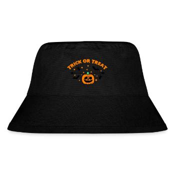 trick or treat 01 - Stanley/Stella recycelter Bucket Hat - Schwarz - Vorne
