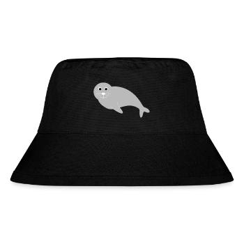 Seals, seals, seals, seals animals - Stanley/Stella Recycled Bucket Hat - black - Front