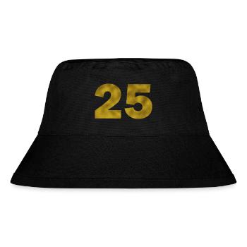 Geburtstag 25 Jahre - Stanley/Stella recycelter Bucket Hat - Schwarz - Vorne