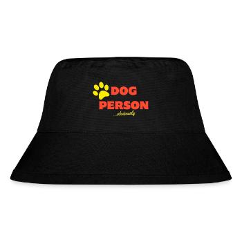 Dog Person - Stanley/Stella recycelter Bucket Hat - Schwarz - Vorne