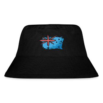 Illustration du drapeau de l’Australie Logo du signe d’art - Bob recyclé Stanley/Stella - noir - Devant