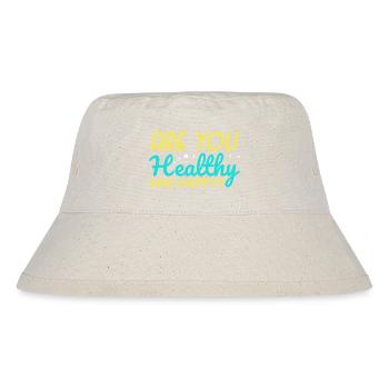 Healthy and Happy ? - Stanley/Stella recycelter Bucket Hat - Naturweiß - Vorne