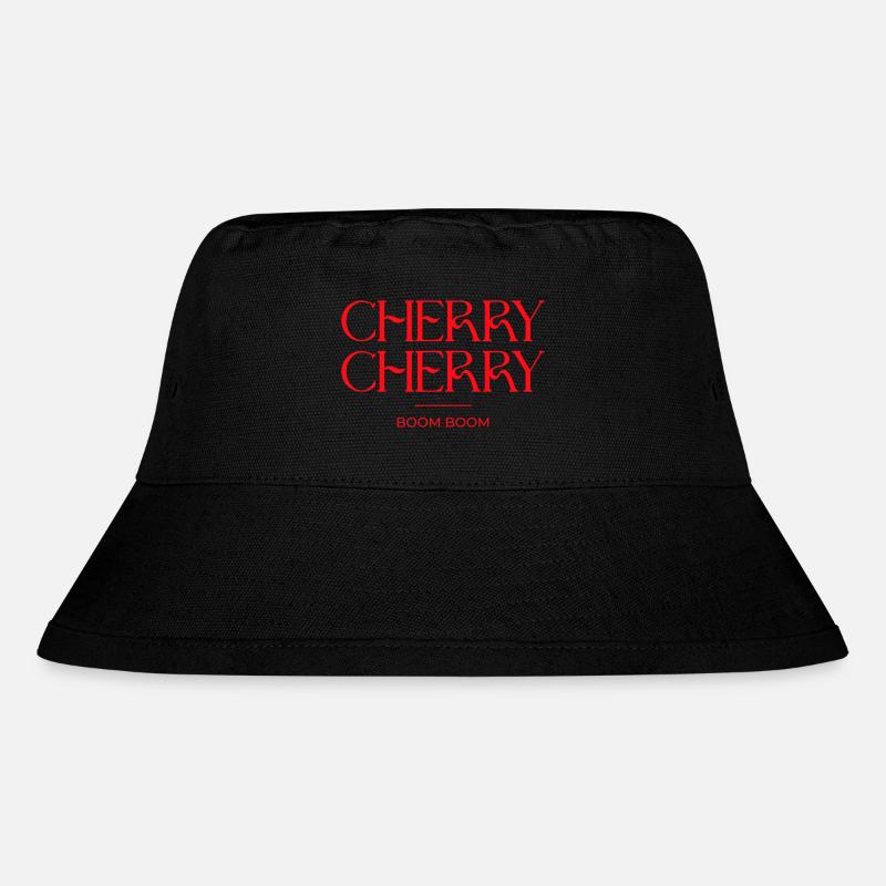 Cherry Cherry - Stanley/Stella recycelter Bucket Hat - Schwarz