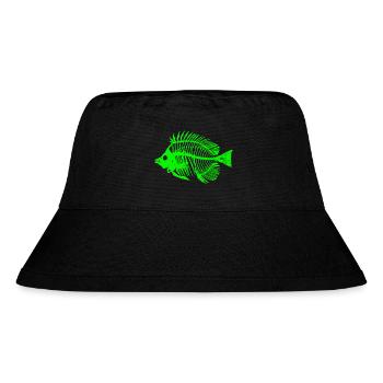 Conception de squelette de poisson brillant - Bob recyclé Stanley/Stella - noir - Devant