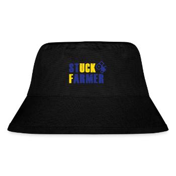 STUCK FARMER BLUE YELLOW - Stanley/Stella Recycled Bucket Hat - black - Front