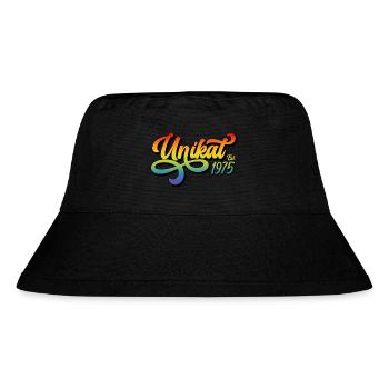 Unikat Est. 1975 - Stanley/Stella recycelter Bucket Hat - Schwarz - Vorne