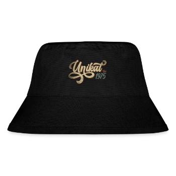 Unikat Est. 1975 - Stanley/Stella recycelter Bucket Hat - Schwarz - Vorne