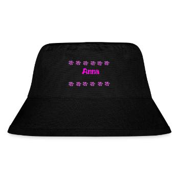 Anna Floral Bubble - Stanley/Stella Recycled Bucket Hat - black - Front