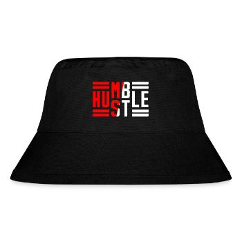 Bescheidener Hustle Unternehmer Geschäftsmann Businesswo - Stanley/Stella recycelter Bucket Hat - Schwarz - Vorne