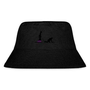 Hochzeit Brautpaar Leine - Stanley/Stella recycelter Bucket Hat - Schwarz - Vorne