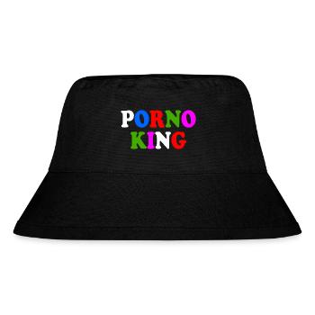 Porno king - Stanley/Stella Recycled Bucket Hat - black - Front