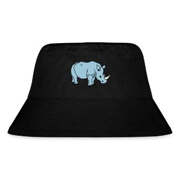 rhinoceros - Stanley/Stella recycelter Bucket Hat - Schwarz - Vorne