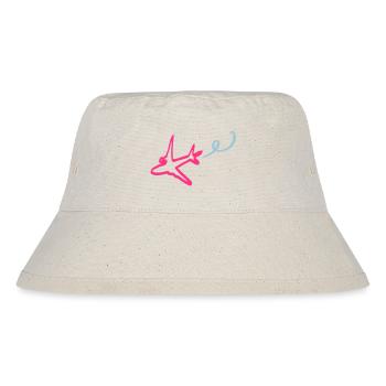 aviation_airplane - Stanley/Stella Recycled Bucket Hat - natural - Front