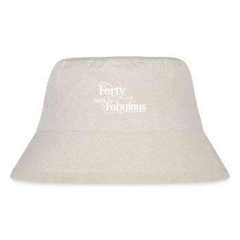 40 Geburtstag - Stanley/Stella recycelter Bucket Hat - Naturweiß - Vorne