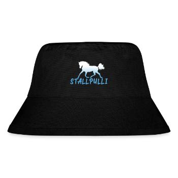 Stallpulli Pferd Reiten Reitstall Reiterhof Stall - Stanley/Stella recycelter Bucket Hat - Schwarz - Vorne