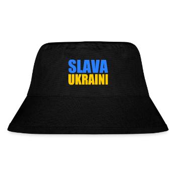 Slava ukraini - Stanley/Stella recycelter Bucket Hat - Schwarz - Vorne