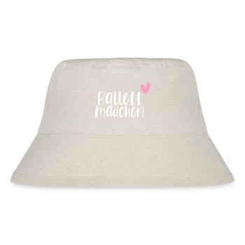 Ballett Mädchen tanzen Ballerina Geschenk - Stanley/Stella recycelter Bucket Hat - Naturweiß - Vorne