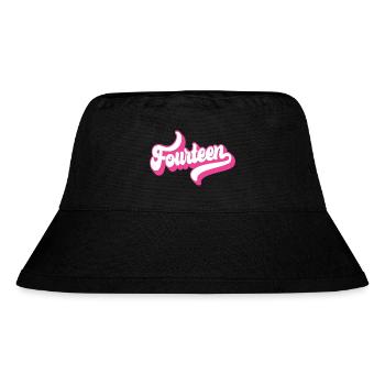 Fourteen 14th Birthday For Girls 14 Years Old - Stanley/Stella Recycled Bucket Hat - black - Front