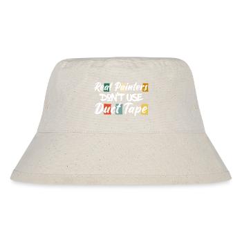 Real Painters Don't Use Duct Tape Profession Job - Stanley/Stella recycelter Bucket Hat - Naturweiß - Vorne