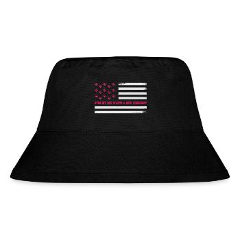 Sogar mein Hund möchte einen neuen Präsidenten - Stanley/Stella recycelter Bucket Hat - Schwarz - Vorne