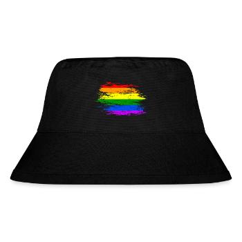 Rainbow Flag Used - Stanley/Stella Recycled Bucket Hat - black - Front