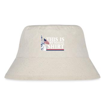 C'est ma chemise de vote pour les élections politiques - Bob recyclé Stanley/Stella - blanc naturel - Devant