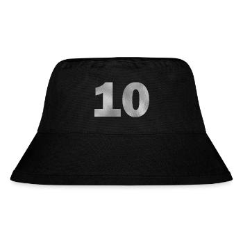 Geburtstag 10 Jahre - Stanley/Stella recycelter Bucket Hat - Schwarz - Vorne