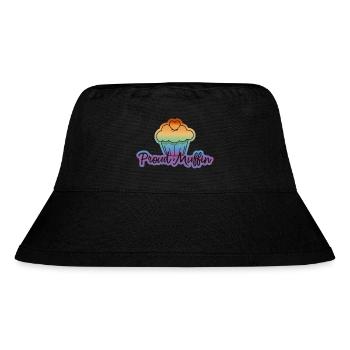 Proud Muffin - Stanley/Stella recycelter Bucket Hat - Schwarz - Vorne