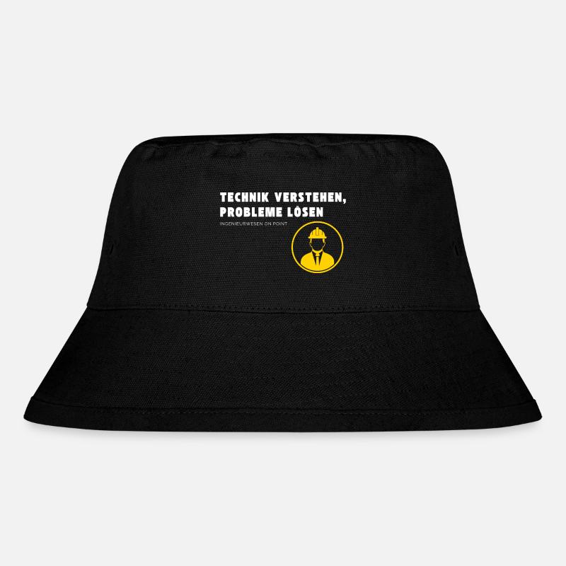 Understanding technology, solving problems Engineering . - Stanley/Stella Recycled Bucket Hat - black