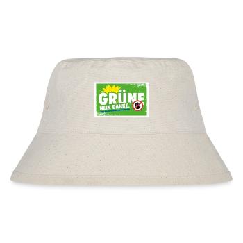 Grüne - Nein Danke. - Stanley/Stella recycelter Bucket Hat - Naturweiß - Vorne