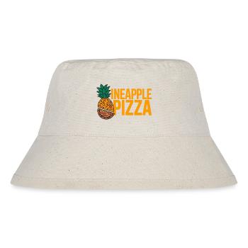 Ananas-Pizza - Stanley/Stella recycelter Bucket Hat - Naturweiß - Vorne