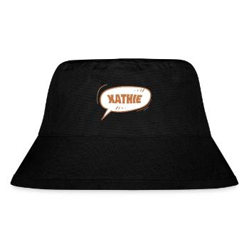 Kathie als Kathie - Stanley/Stella recycelter Bucket Hat - Schwarz - Vorne