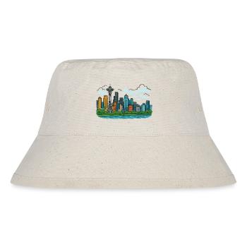 seattle stadt - Stanley/Stella recycelter Bucket Hat - Naturweiß - Vorne