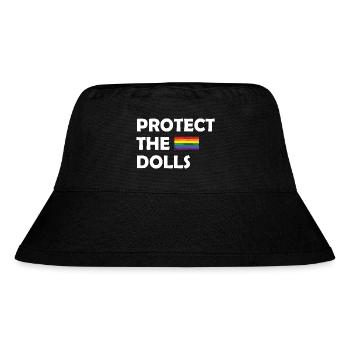 PROTECT THE DOLLS flag small - Stanley/Stella recycelter Bucket Hat - Schwarz - Vorne