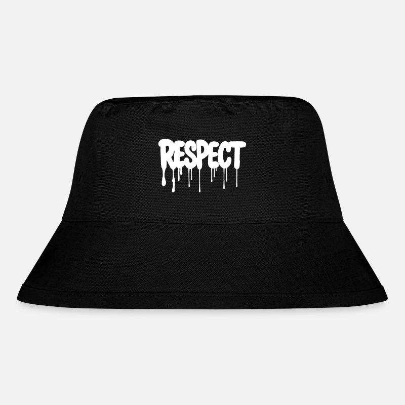 RESPECT Graffiti Design - Stanley/Stella recycelter Bucket Hat - Schwarz