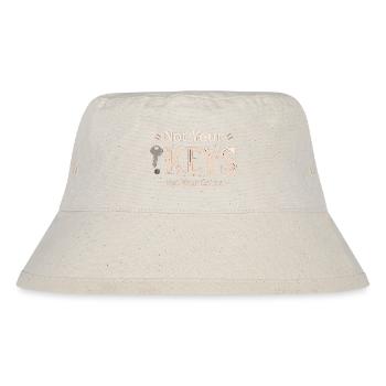 Not Your Keys – Bitcoin Wallet Spruch - Stanley/Stella recycelter Bucket Hat - Naturweiß - Vorne