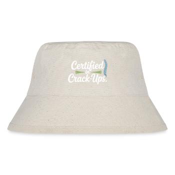 Lizenzierte DC Klinische Wirbelwirbelintegrität - Stanley/Stella recycelter Bucket Hat - Naturweiß - Vorne