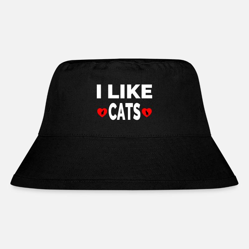 Katzen - Stanley/Stella recycelter Bucket Hat - Schwarz