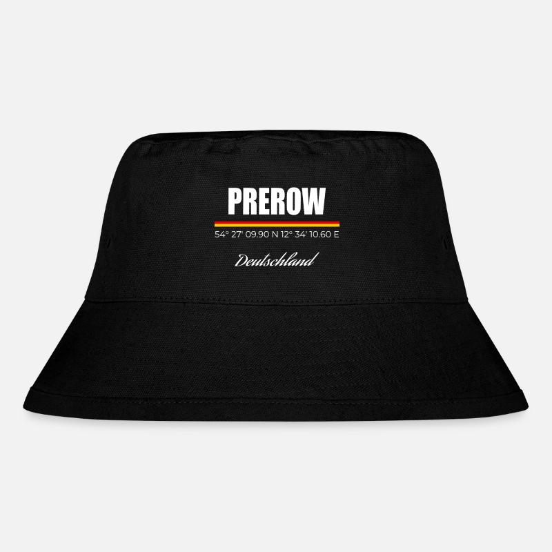 Prerow - Stanley/Stella recycelter Bucket Hat - Schwarz