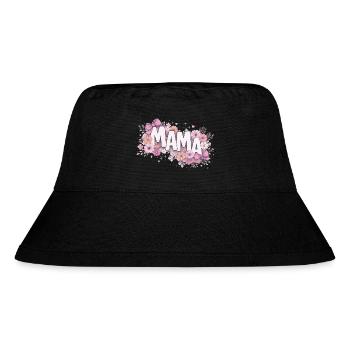 MAMA Fleurs Pastels et Nœuds Roses | Style Chic - Bob recyclé Stanley/Stella - noir - Devant