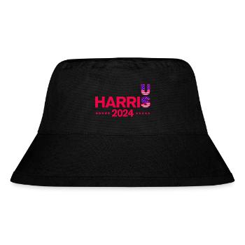 US Wahlen 2024 Harris - Stanley/Stella recycelter Bucket Hat - Schwarz - Vorne